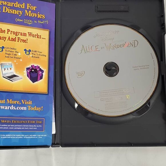 Alice in Wonderland (Disney, Tim Burton) (DVD) - Picture 2 of 3